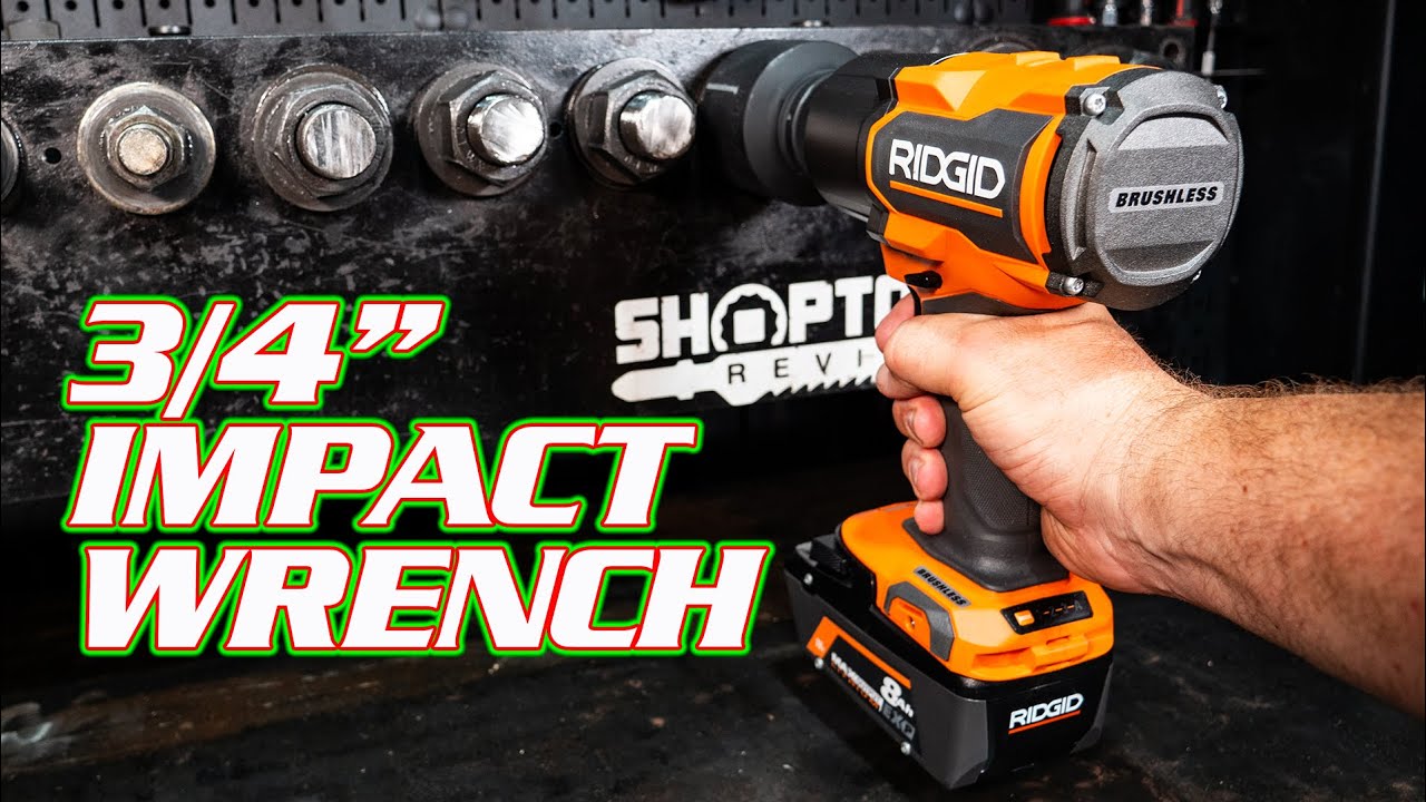 МОЩНОСТЬ НАКАВОЛЬНИКА — 1300 фут-фунтов! Обзор ударного гайковерта RIDGID 18 В 3/4 дюйма с высоки...