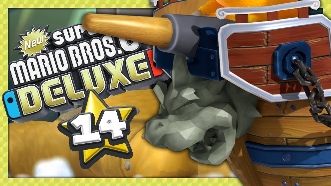 NEW SUPER MARIO BROS U DELUXE #14 - LE BATEAU DE BOWSER NOUS ATTAQUE ?!