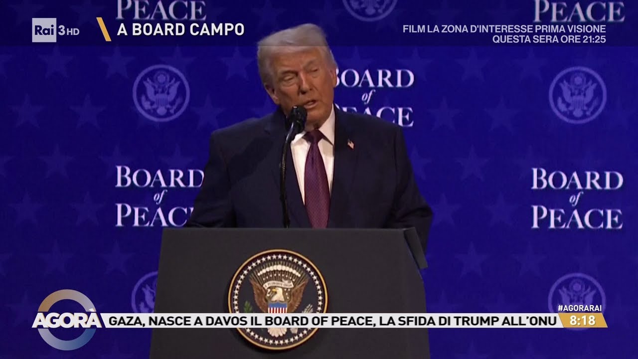 Trump lancia il Board of Peace ma a Gaza la guerra non è mai finita - Agorà 23/01/2026