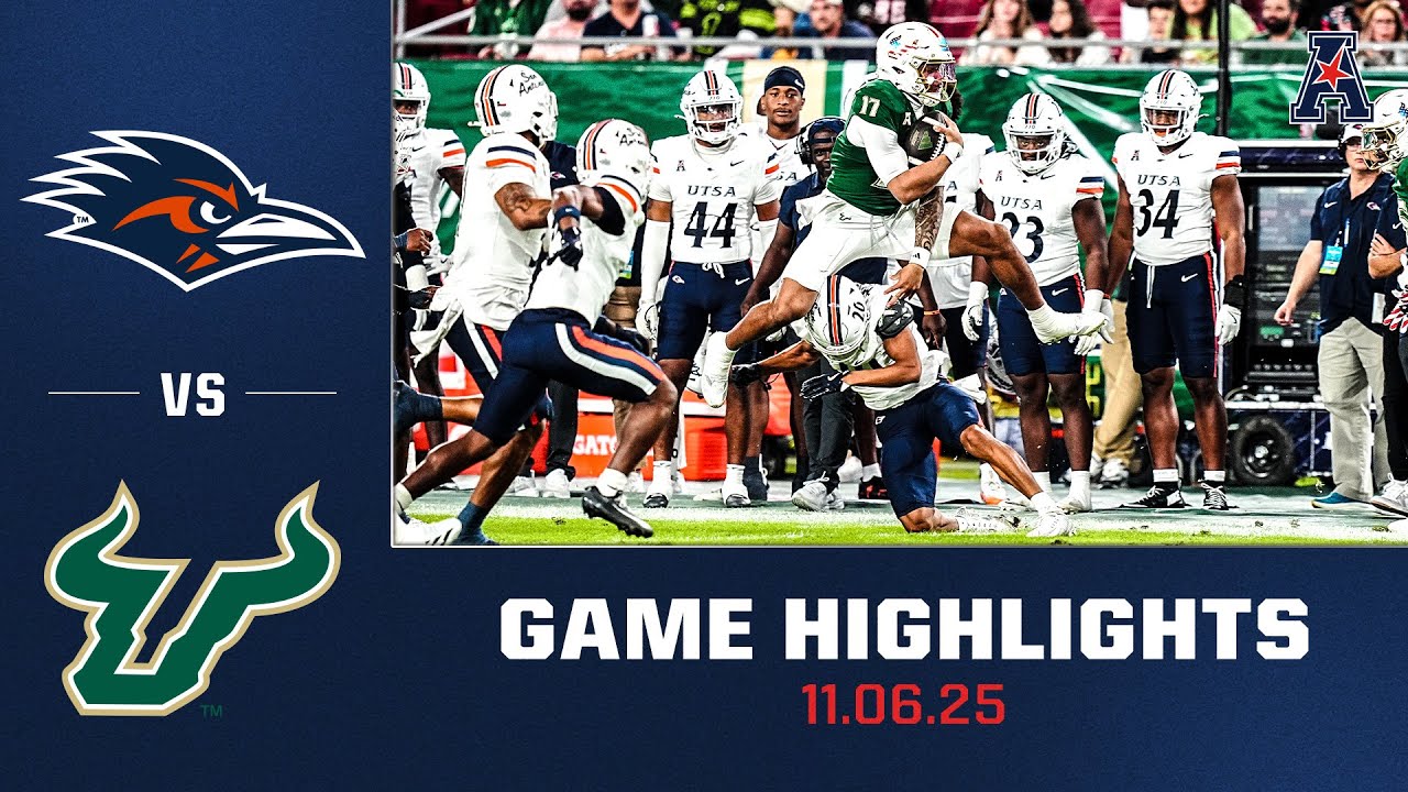 UTSA vs South Florida Football Highlights | Nov. 6, 2025