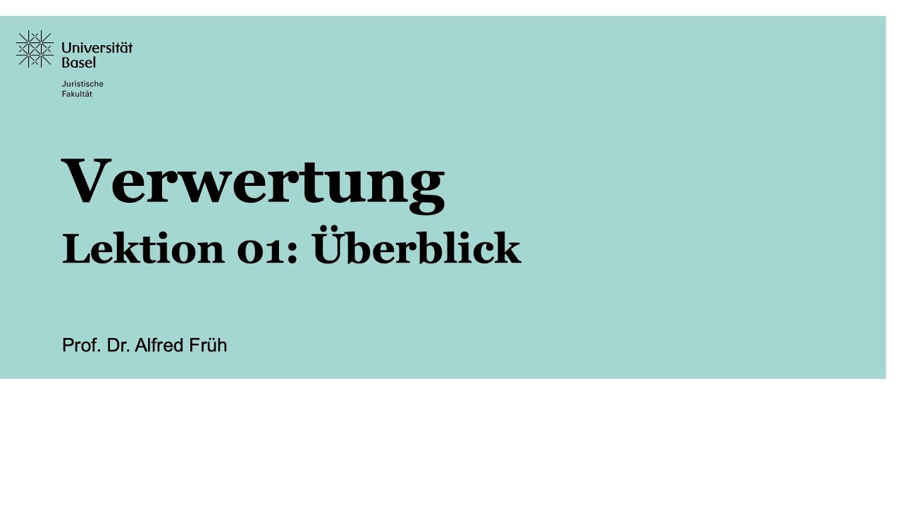 Verwertung Lektion 01