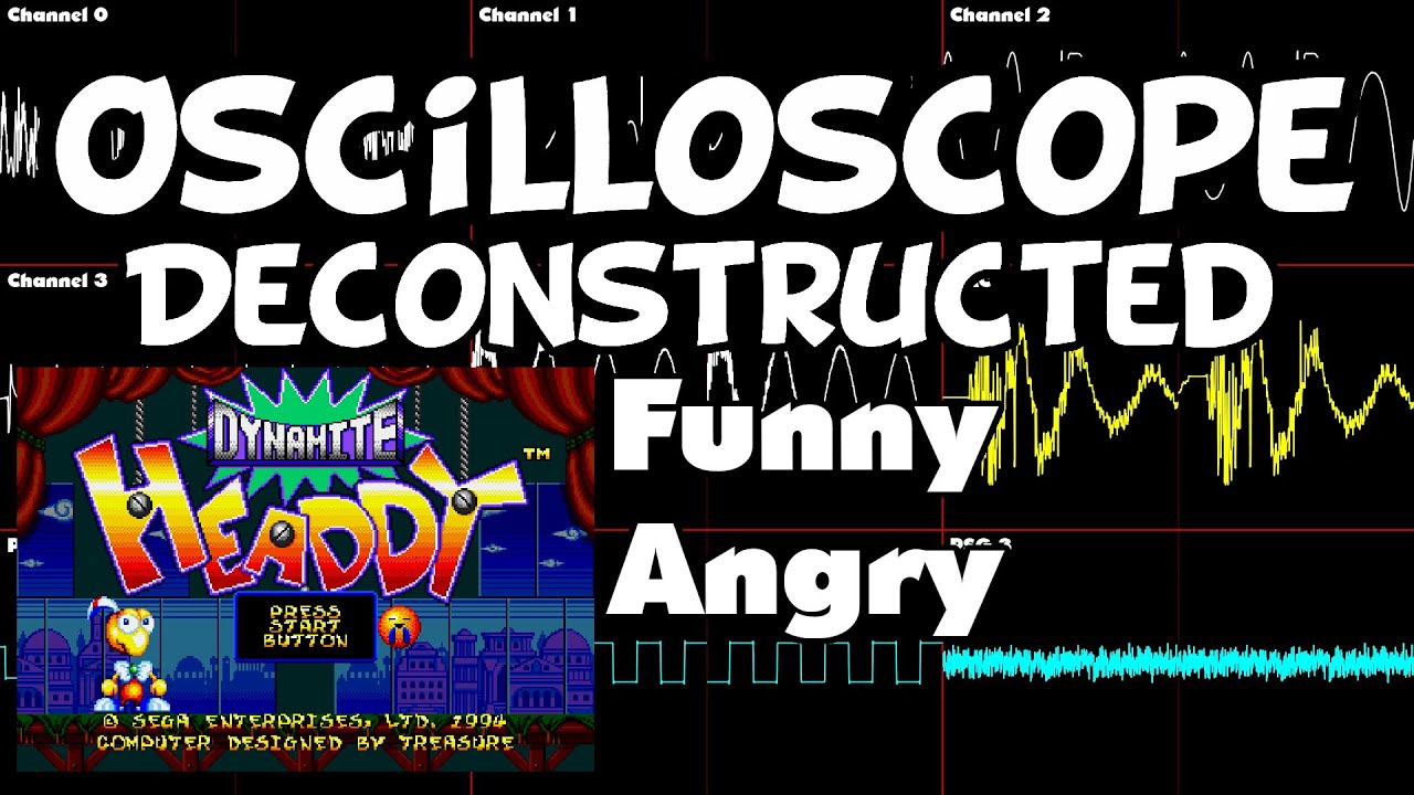 Dynamite Headdy - Funny Angry - Oscilloscope Deconstruction