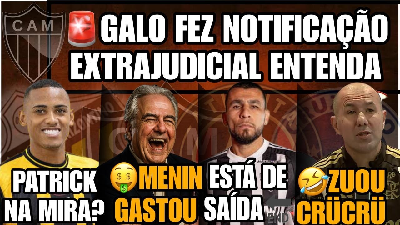 💣NOTFIICAÇÃO EXTRAJUDICIAL ENTENDA😱PATRICK NA MIRA🛑ALONSO DE SAÍDA🤣JARDIM ZUOU O CRUCRU🤑MENIN G