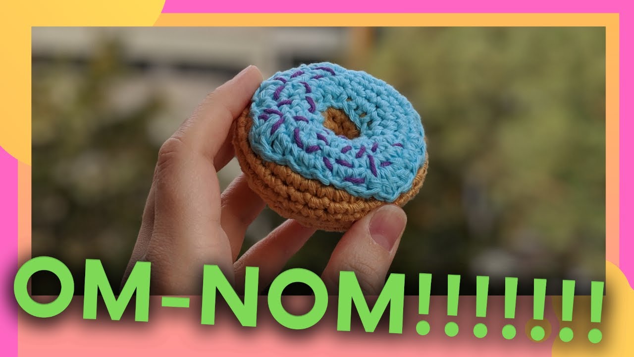 Crochet: How to Make a Donut Plushy or Doughnut Keychain