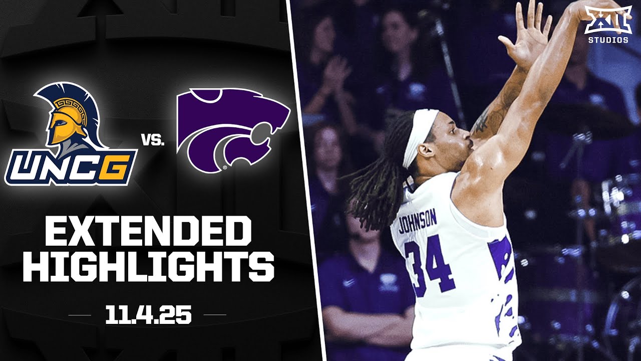 UNC Greensboro vs. Kansas State Extended Highlights | 2025-26 Big 12 Men's Basketball