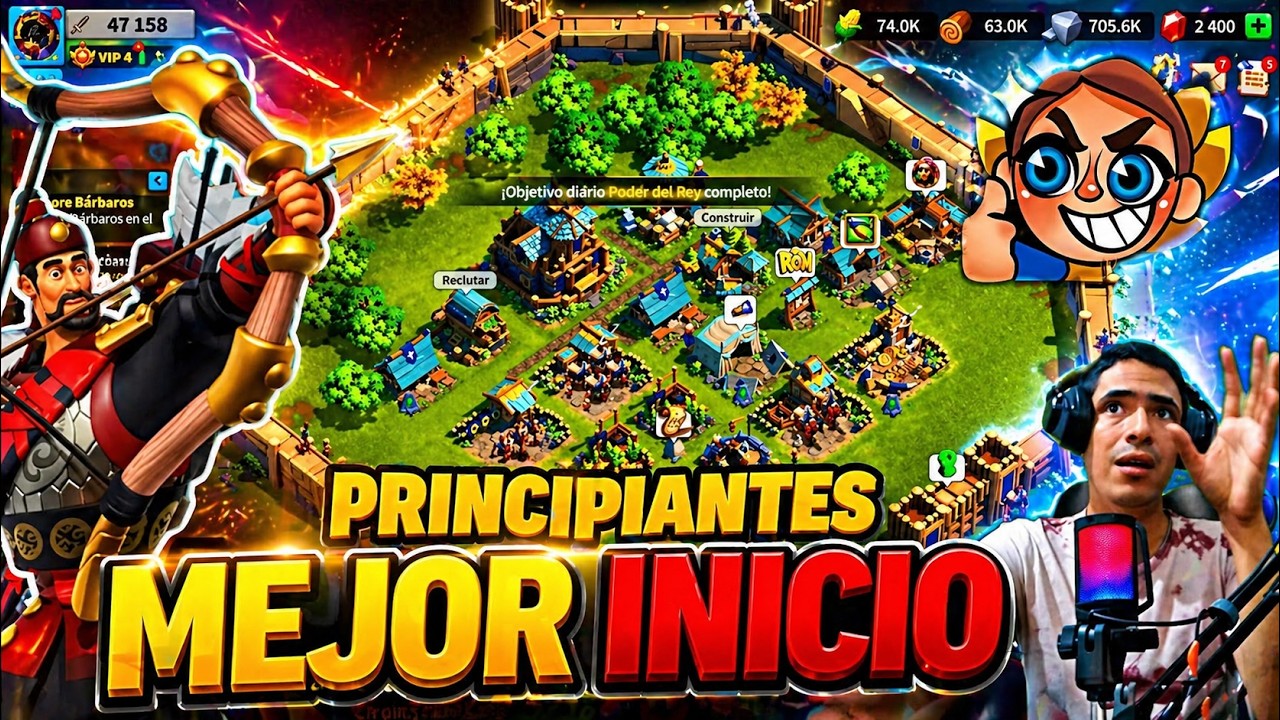 MEJOR INICIO EN RISE OF KINGDOMS - SOLO PRINCIPIANTES