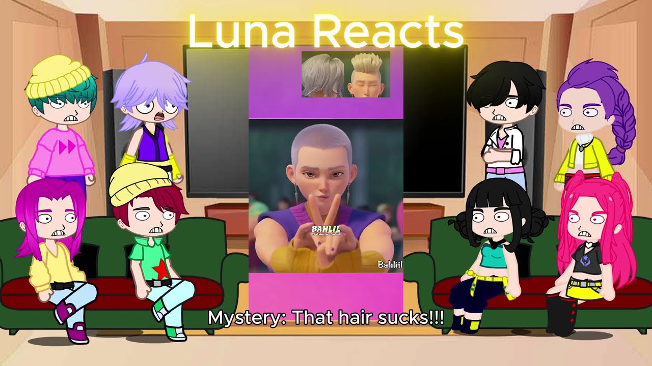 KPop Demon Hunters React To Themselves / TikToks + Memes / Huntrix & Saja Boys / Gacha React