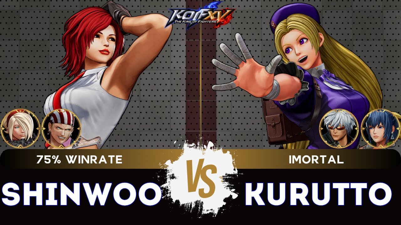 KOF XV🎞️SHINWOO (Vanessa/Billy/Ash) vs KURUKURUTTO (Hinako/K'/Leona) 🎞️Replay Match - 10/25