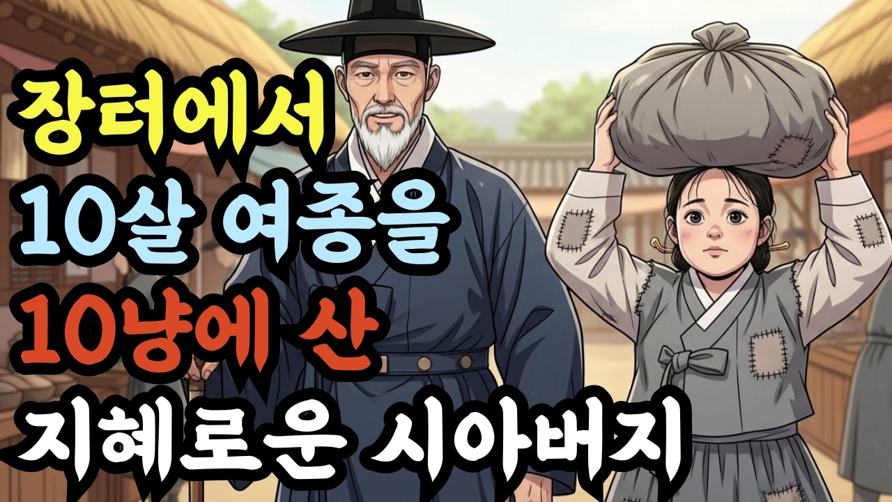 장터에서 10살 여종을 10냥에 산 지혜로운 시아버지ㅣ야담ㅣ민담ㅣ설화ㅣ전설ㅣ조선야담ㅣ옛날이야기ㅣ오디오북ㅣ수면ㅣ잠잘때ㅣ권성징악ㅣ효도