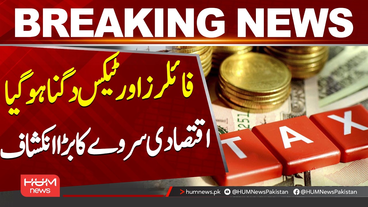 Number of Tax Filers and Tax Collection Nearly Doubled, Says Economic Survey| Hum News | Pakistan