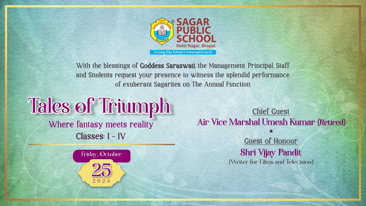 Tales of Triumph | Annual Function, 2024 | Classes I- IV | Sagar Public School Rohit Nagar Bhopal