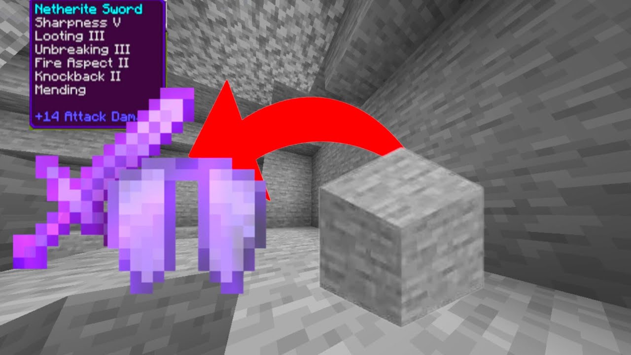 Minecraft, но из камней выпадает невероятно крутая добыча.
