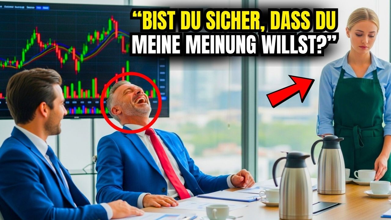 MILLIONÄR BITTET EINE EINFACHE KELLNERIN UM IHRE MEINUNG, UM SIE ZU DEMÜTIGEN, UND SIE...