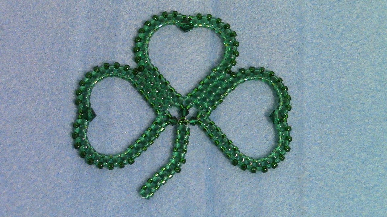 DIY Beaded Shamrock