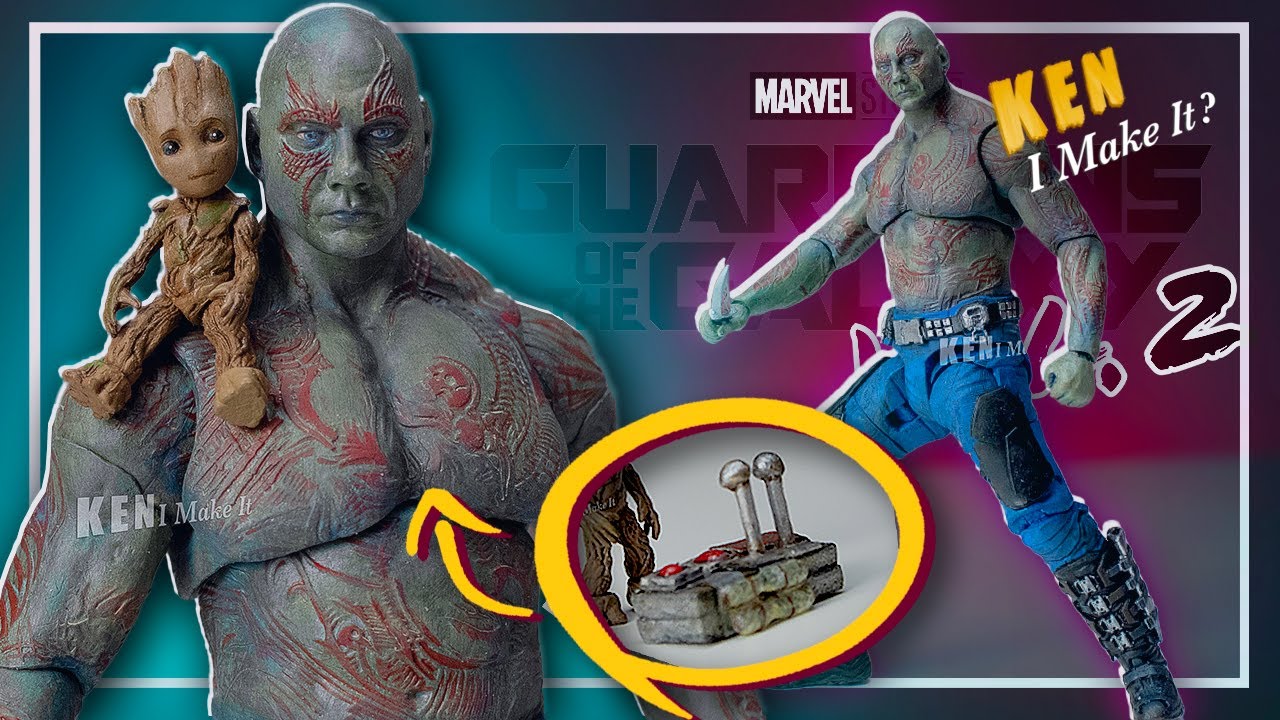 Fixing Marvel Select DRAX + BABY GROOT - Guardians of the Galaxy Vol 2 | Ken I Make It
