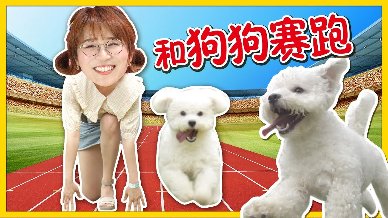夏天和狗狗們的賽跑？是狗狗快還是人快呢？小伶玩具 | Xiaoling toys