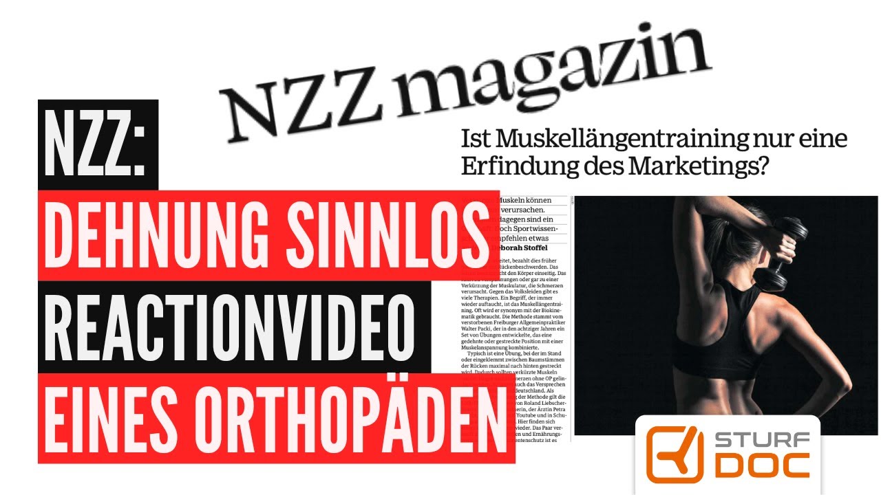 NZZ Magazin - Muskell&auml;ngentraining Sinnvoll ?? Reactionvideo eines Orthop&auml;den