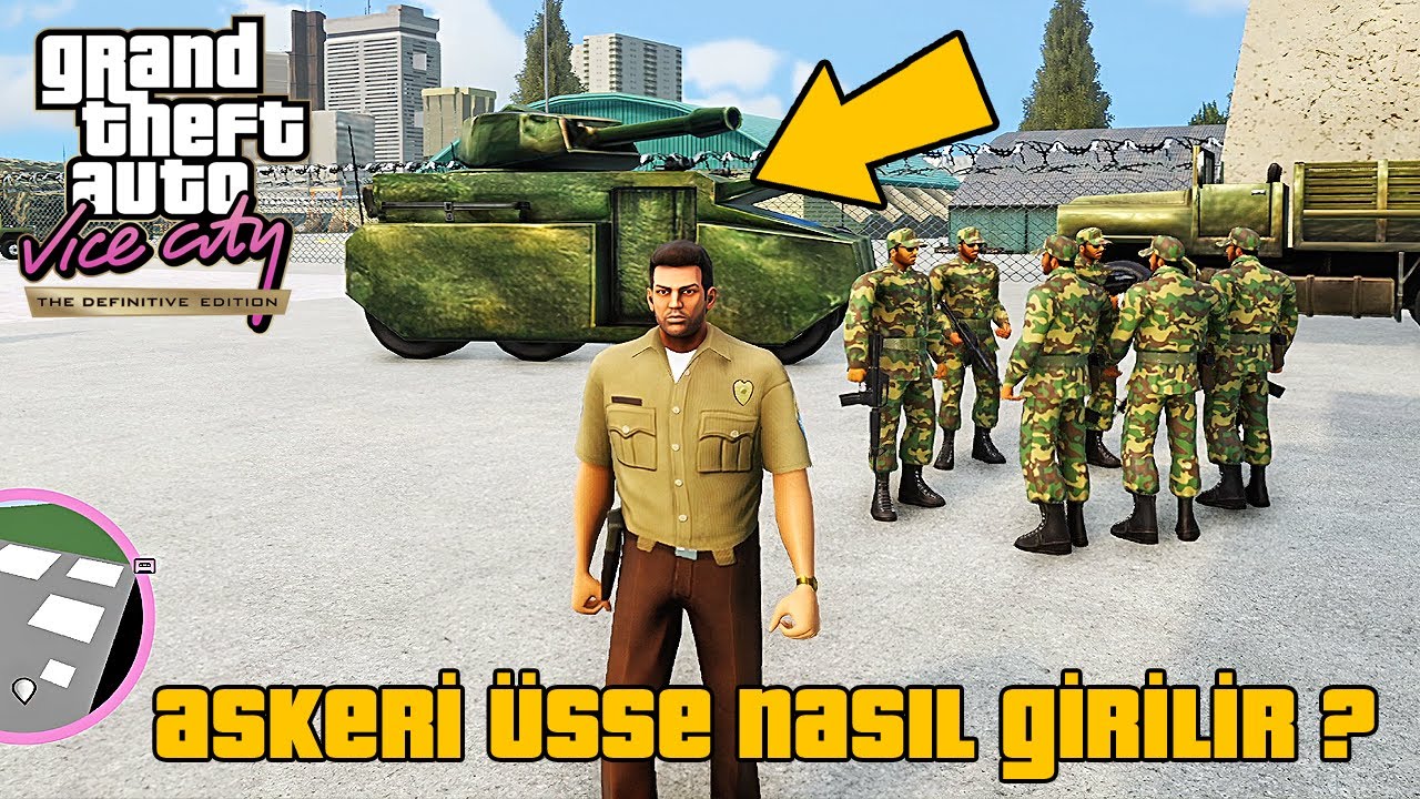 GTA VICE CITY YASAKLI ASKERİ ÜSSE NASIL GİRİLİR ? POLİS OLARAK NASIL TANK ALINIR ?