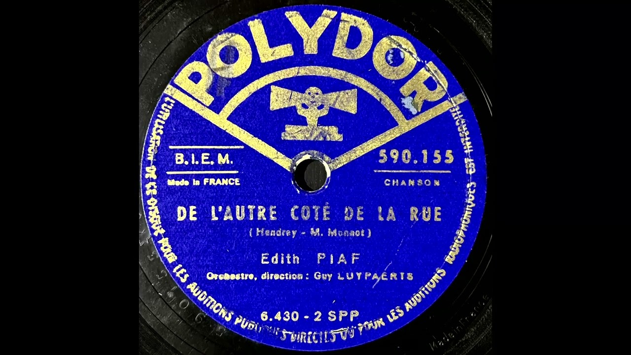 EDITH PIAF - De L'autre Cote De La Rue 10