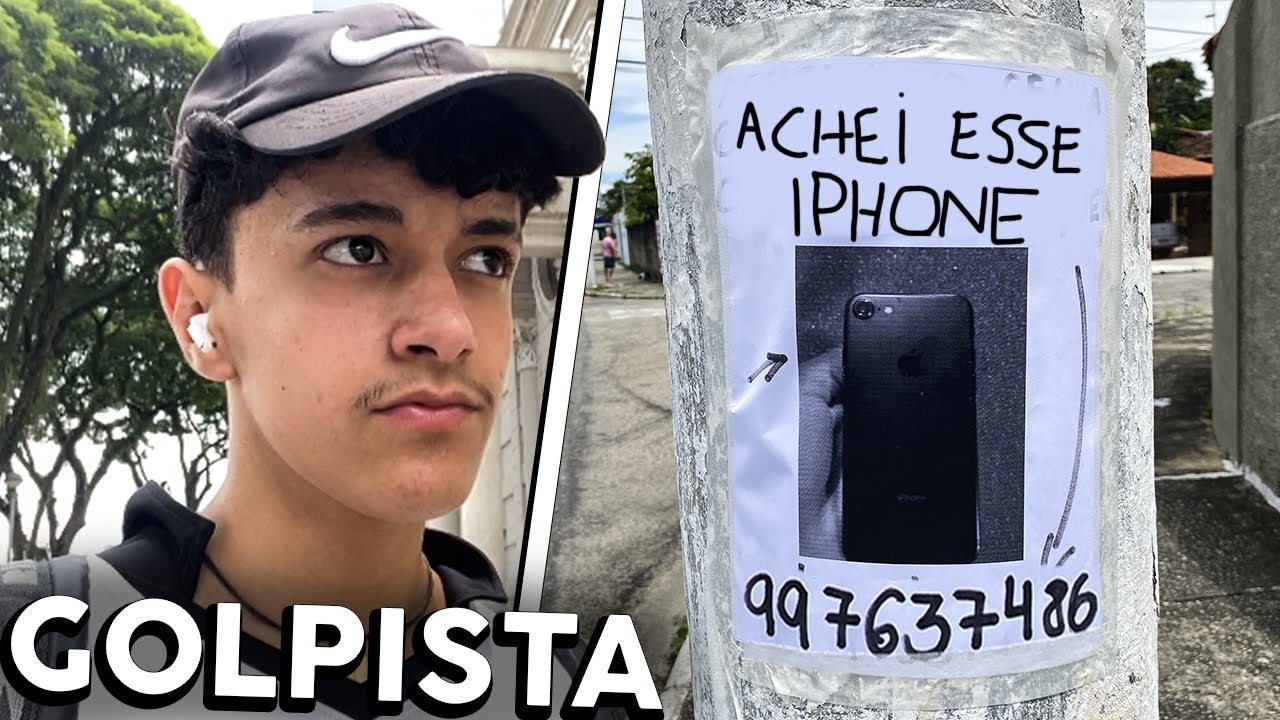 CAÇANDO GOLPISTAS (fingindo encontrar um celular)