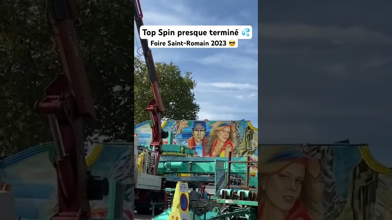 Man&egrave;ge Top Spin Fresh presque termin&eacute;💦 Foire Saint-Romain 2023😎 #foire #manege #rouen #feteforaine
