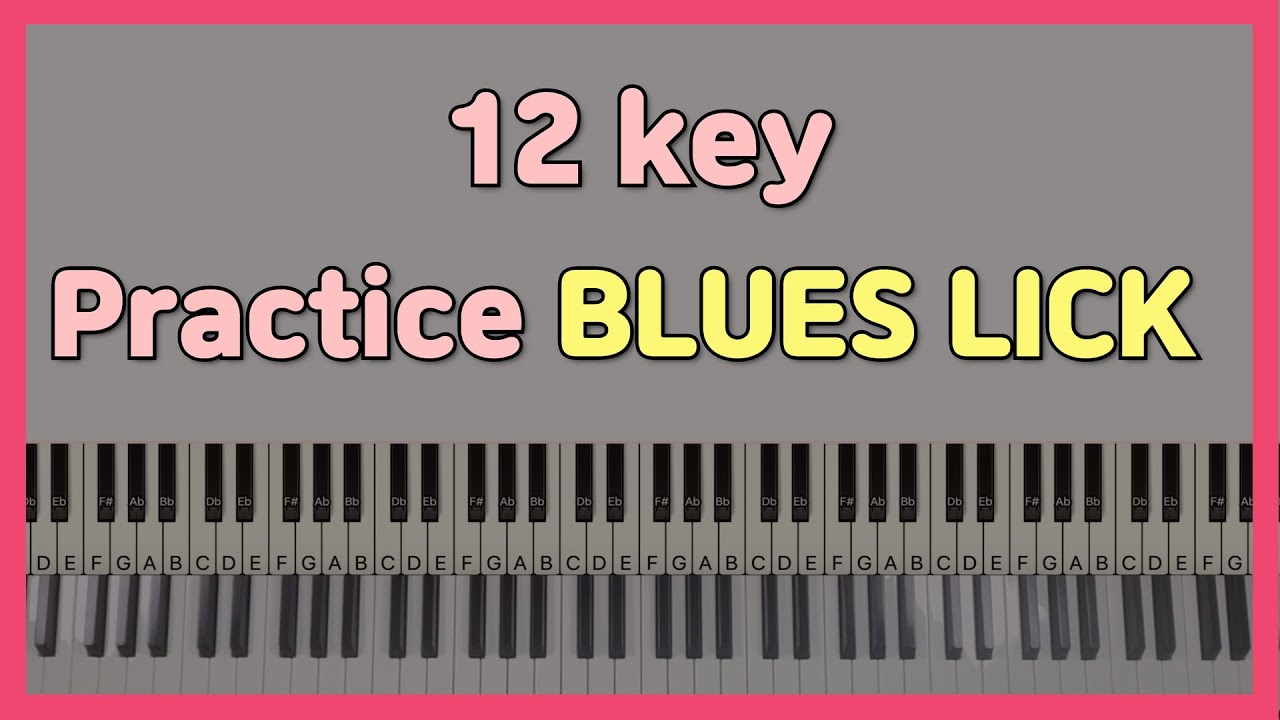 [ 따라하기 ] 빠른 찬양에 적용할 수 있는 Blues Licks 12 KEY로 연습하기 with 온맘다혜