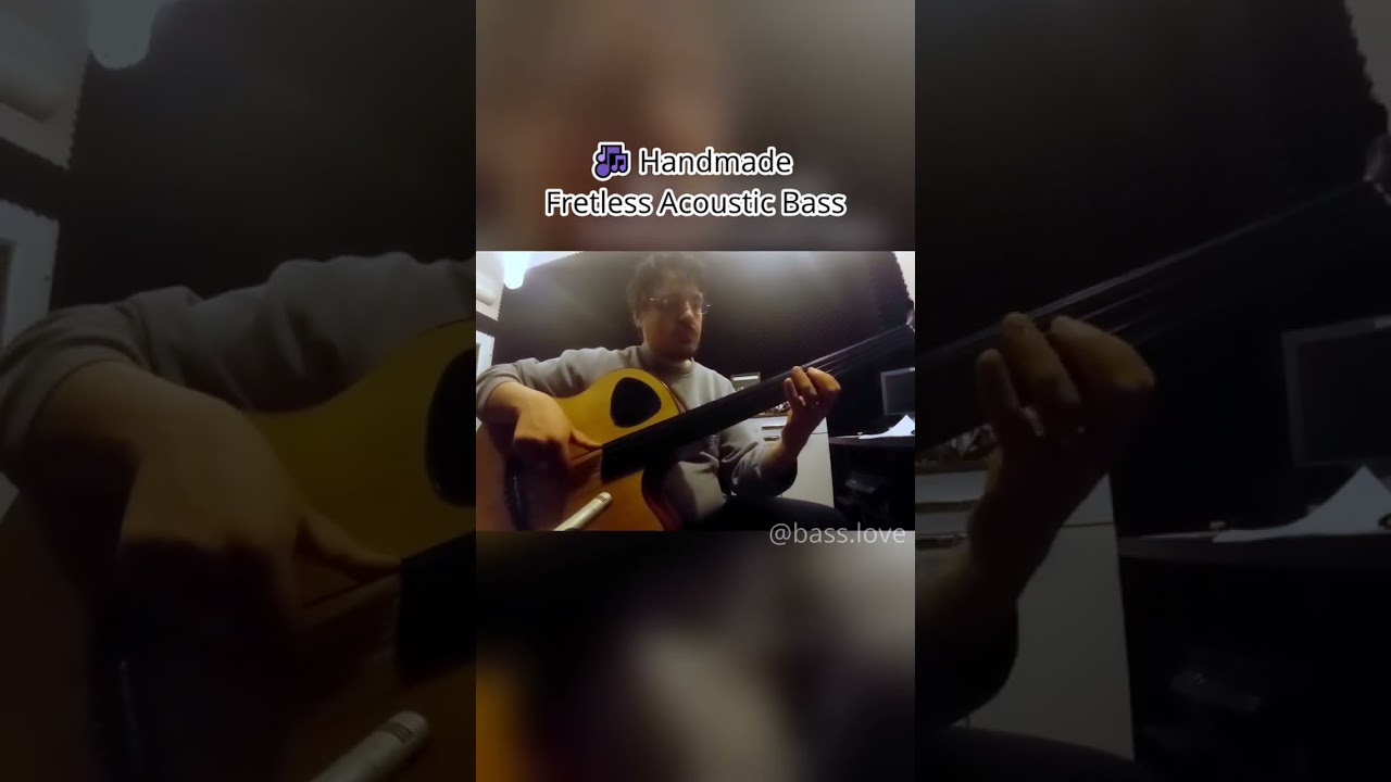 🎶 Handmade Fretless Acoustic Bass by Ekrem Özkarpat – raw tone, no effects!