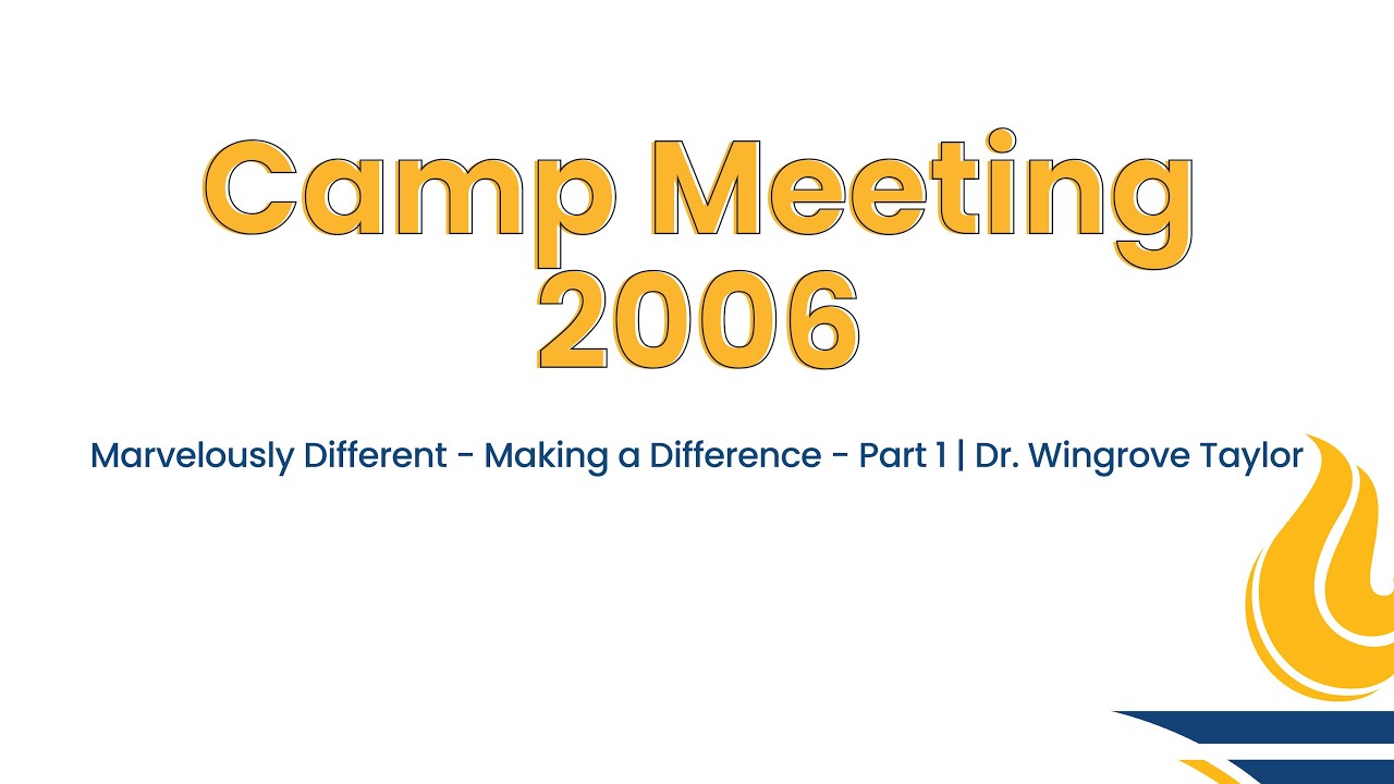 GBSC Chapel || Marvelously Different - Making a Difference (Dr. Wingrove Taylor)