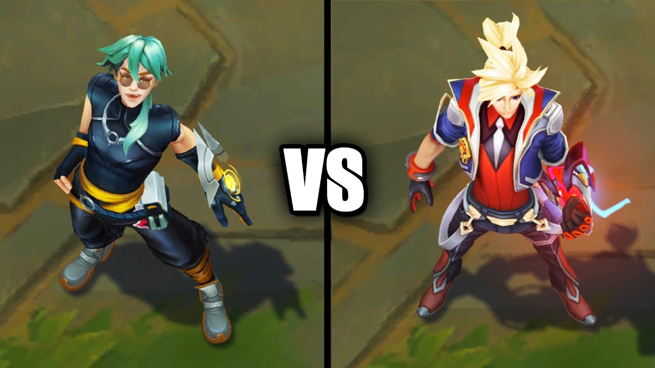 Heartsteel Ezreal vs Battle Academia Ezreal Skins Comparison (League of Legends)