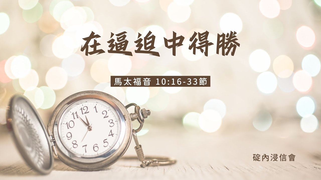 20260205 活潑的生命 / 馬太福音10:16-33節 / 碇內浸信會