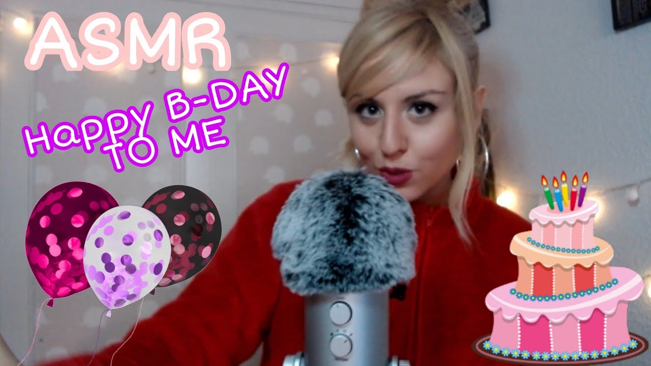 ASMR | ¡Hoy es mi Cumple! | 20 Cosas Sobre MI | (Sonido Lluvia de Fondo)