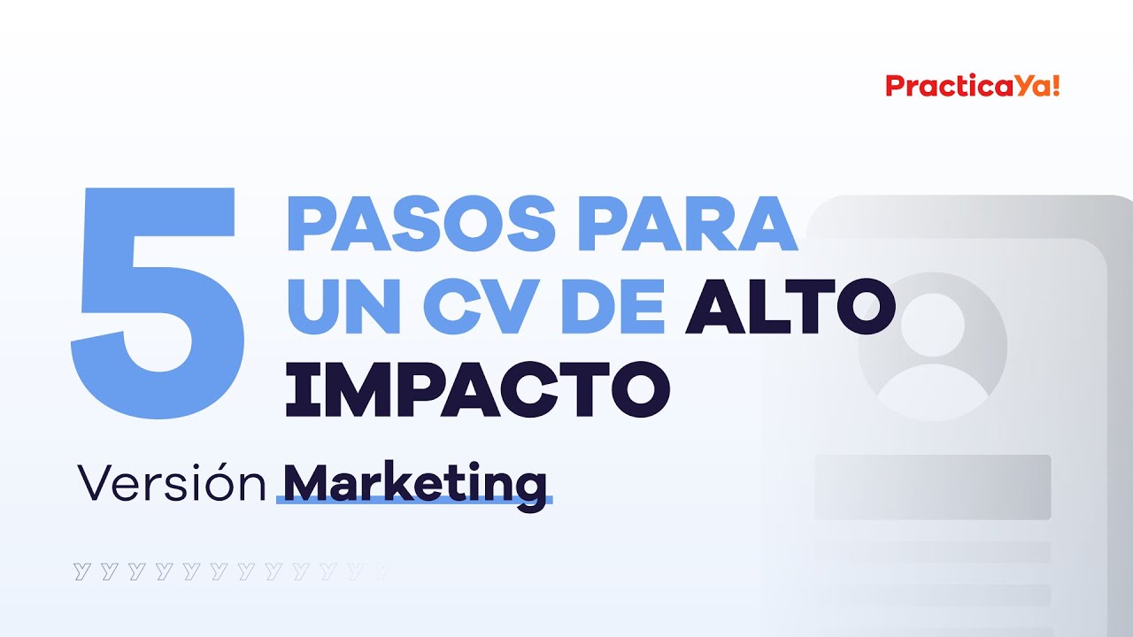 Elaborando un CV PASO A PASO + PLANTILLA GRATIS | 