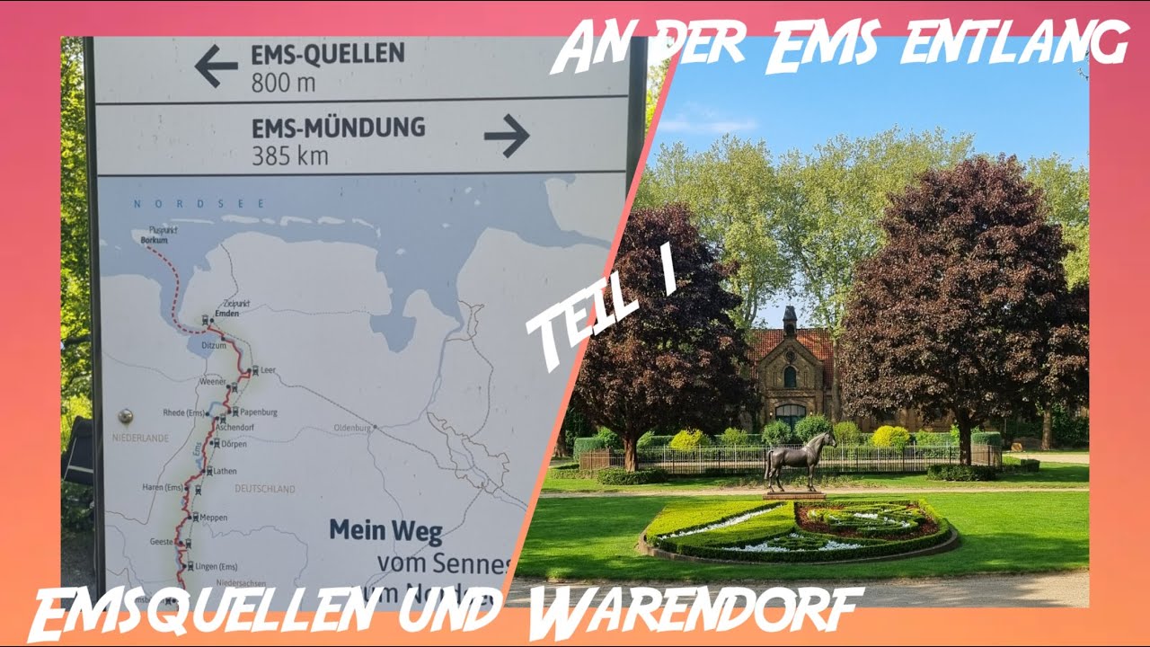 Mit dem Wohnmobil entlang der Ems - Teil 1 Emsquellen und Warendorf