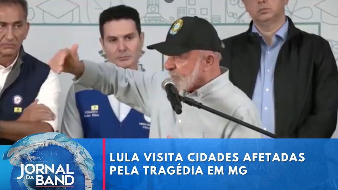 Lula visita cidades afetadas pela chuva em Minas Gerais | Jornal da Band