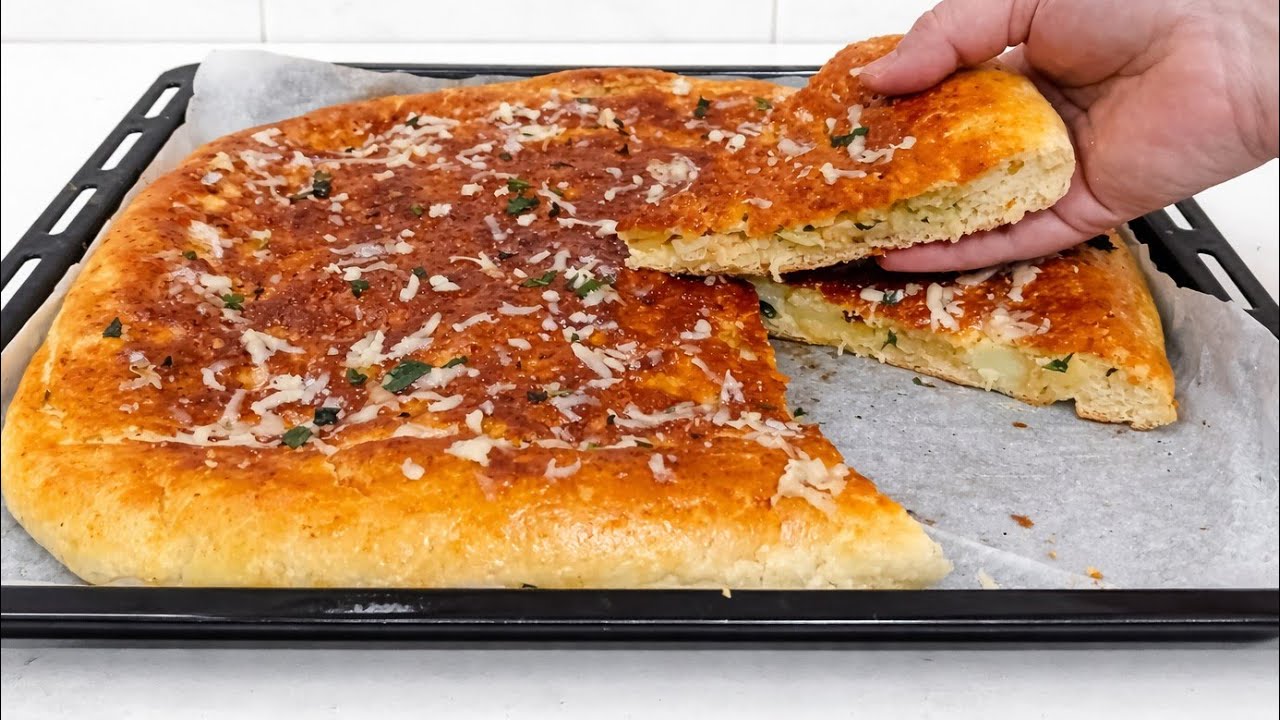 سجليها عندك👌فطيرة رمضان معمرة ألذ وأروع وسهلة وسريعة بحجم عائلي 🤤 كاتجي لذييذة متشبعوش منها😍