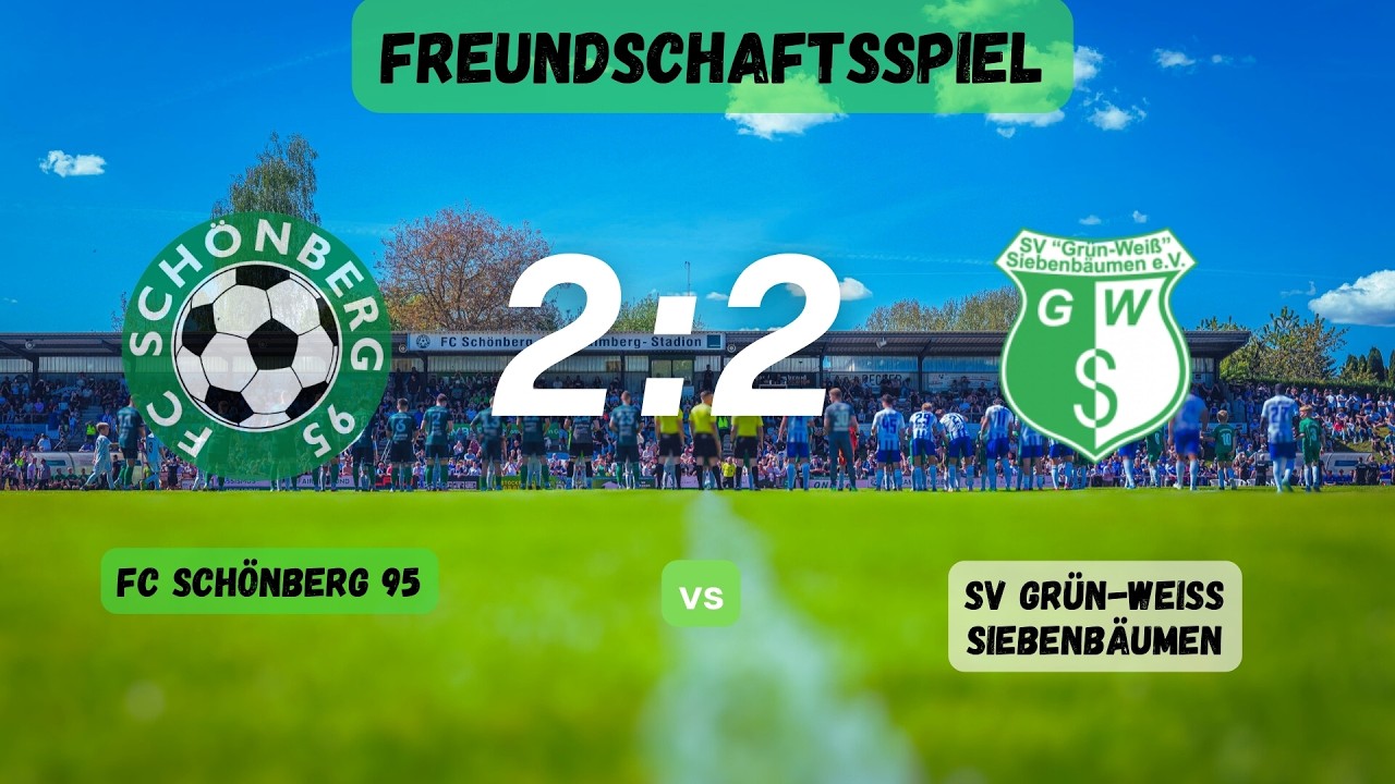 FC Schönberg 95 II - SV Grün-Weiß Siebenbäumen 2:2 (0:2)