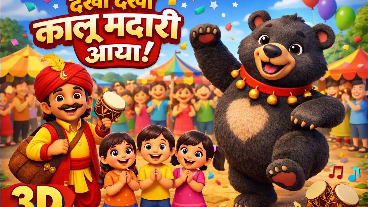 Kalu Madari Aaya l कालू मदारी आया। ChocoBerry Kids l Hindi Nursery Rhymes l Hindi Rhymes l