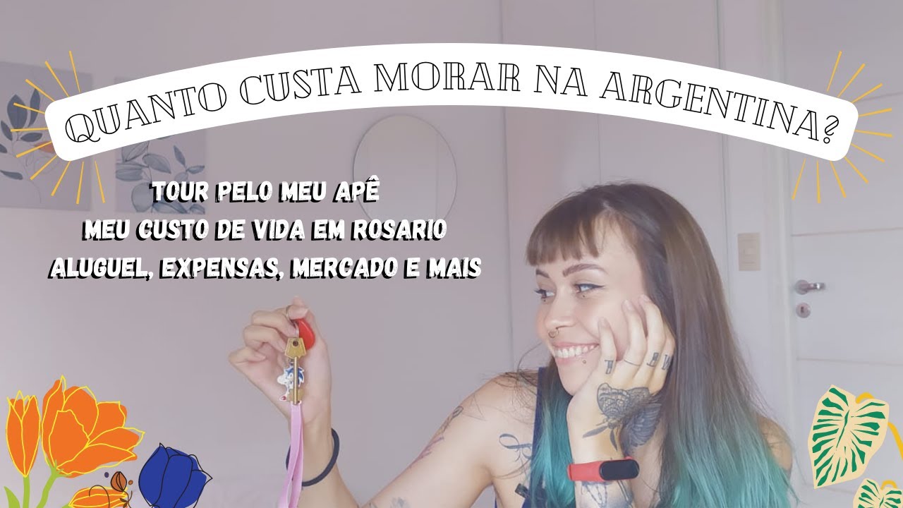 MEU CUSTO DE VIDA EM ROSARIO + TOUR PELO MEU APARTAMENTO NA ARGENTINA: aluguel e contas em detalhes