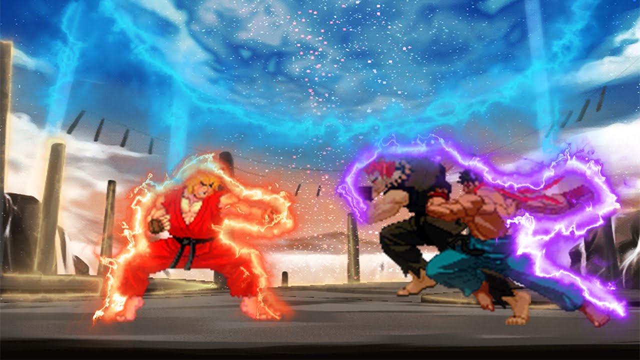 Ken VS. Akuma and Kage