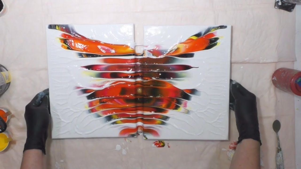(565) 🎃 BEGINNER BASICS ACRYLIC POUR DIP TECHNIQUE 🎃 Halloween Colors With Sandra Lett 101820