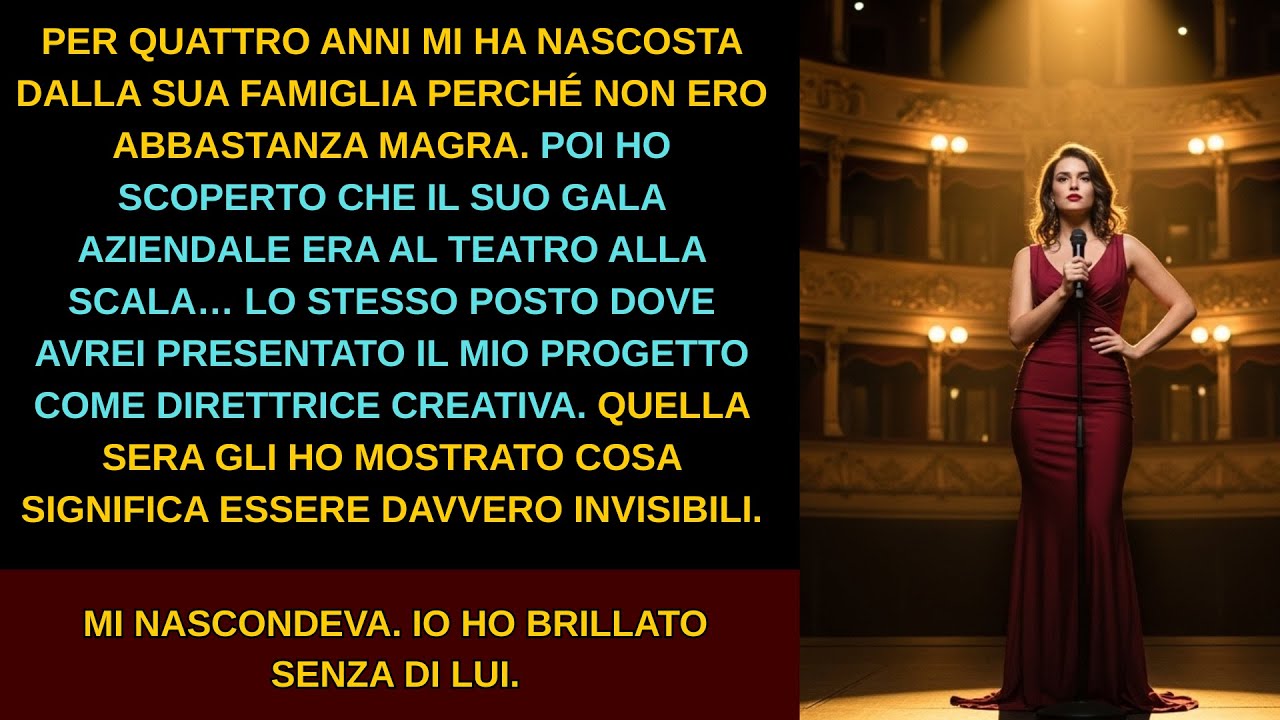Mi nascondeva per il mio aspetto — finché una sera ho rubato l'attenzione che mi negava