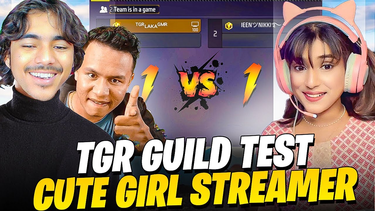 Cute Girl Youtuber Wants to Join (TGR) Guild😱 1 vs 1 Hardest Guild test - Laka Gamer