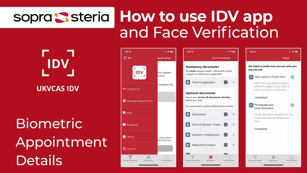 HOW TO USE UKVCAS IDV APP AND FINGER PRINT, PICTURE IN DETAIL