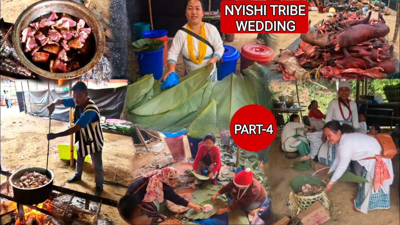 Bride Party Nabam  Preparing Food For Groom Party Bamang || Nyishi Tribe Wedding Arunachal Pradesh