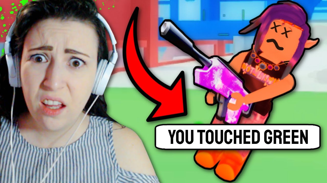 Big Paintball but I CAN'T Touch the Colour GREEN!!