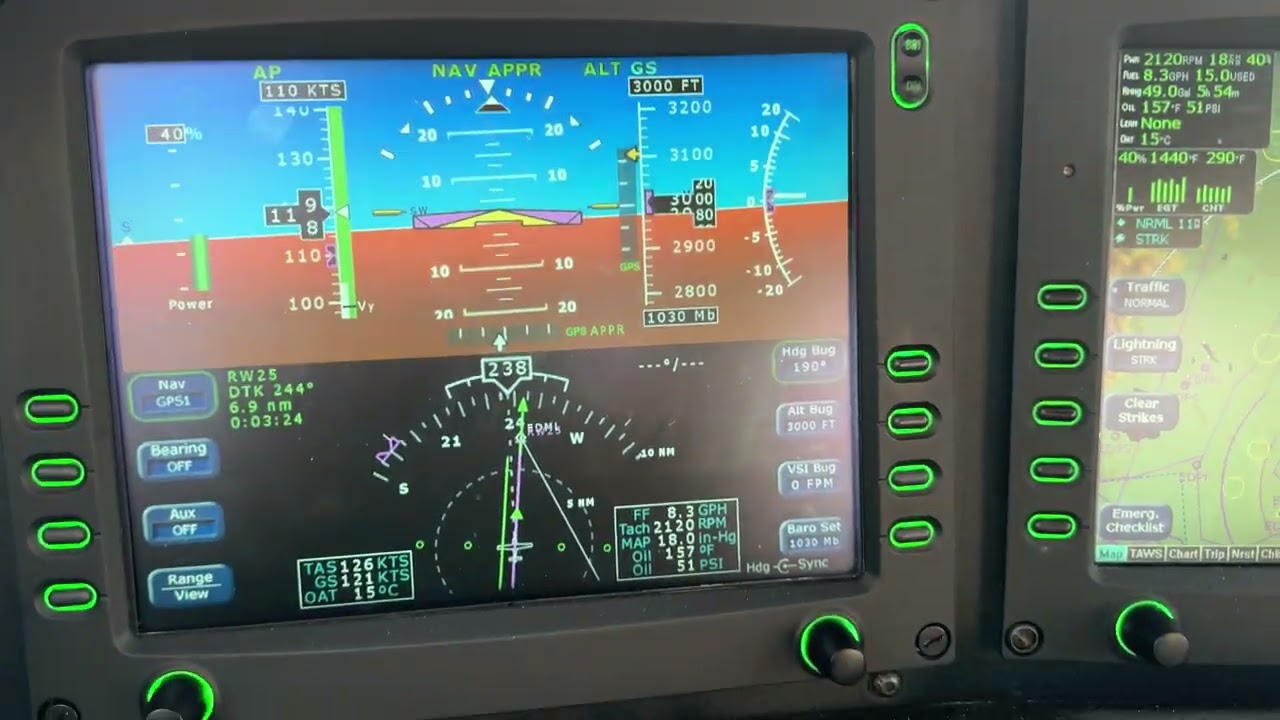 Visual Approach Feature of IFD440 (540, 550) with DFC90 autopilot