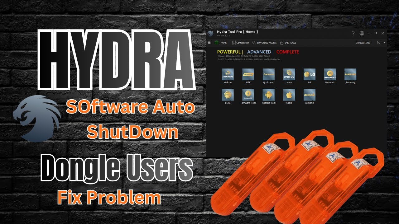 How to fix Hydra software auto Shut down