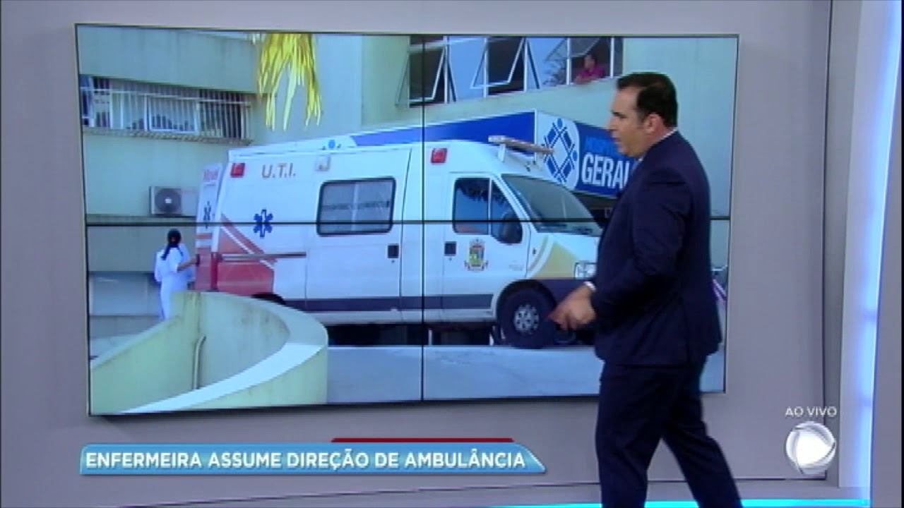 Enfermeira assume direção de ambulância por falta de motorista