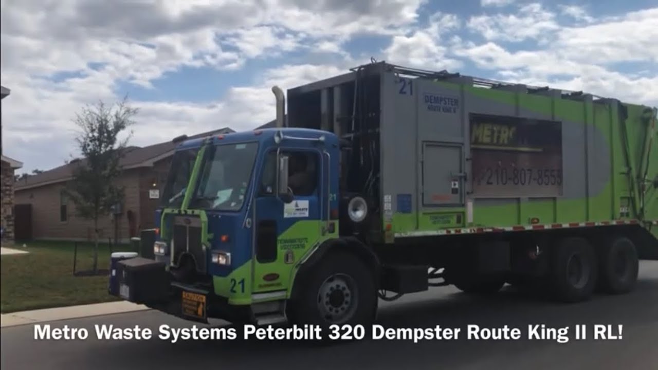 Metro Waste Systems Peterbilt 320 Dempster Route King II RL!