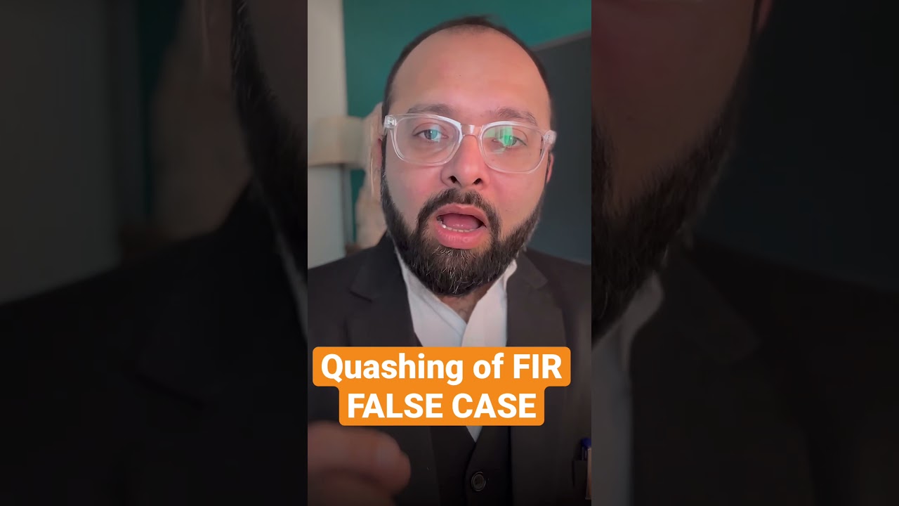 Quashing of FIR in false case